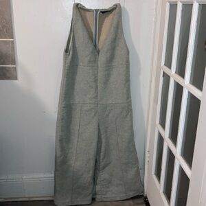 Zara Trafuluc Wool Jumpsuit Wideleg Cropped Flare One-Piece Jumper